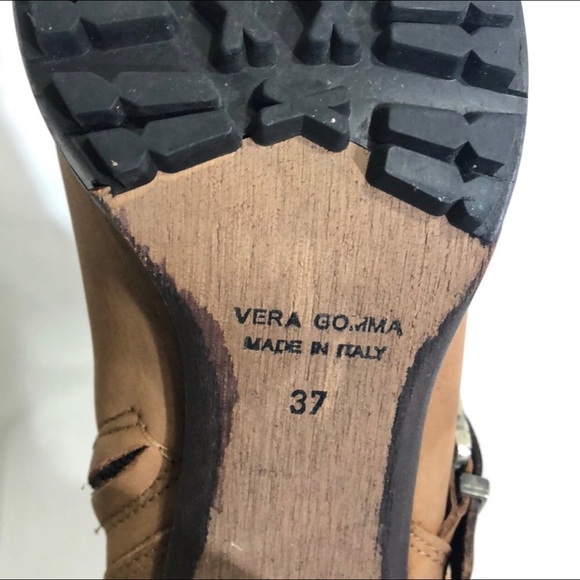 Brown Leather Vera Gomma Ankle Booties - Picture 7 of 7